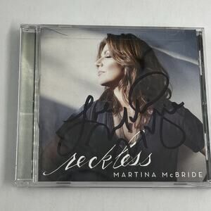 MARTINA MCBRIDE Reckless CD 2016 RARE Hand Signed AUTOGRAPHED out of print NEW